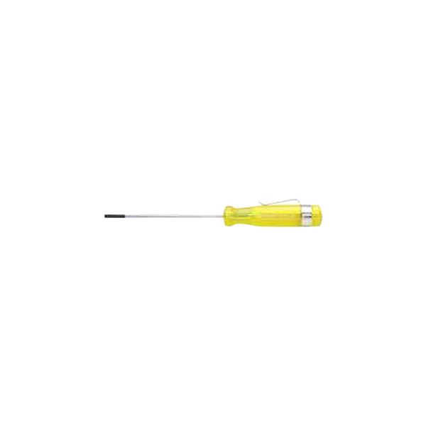 Stanley Tools® - 100 Plus™ 3/32" x 3" Dipped Handle Pocket Clip Precision Slotted Screwdriver