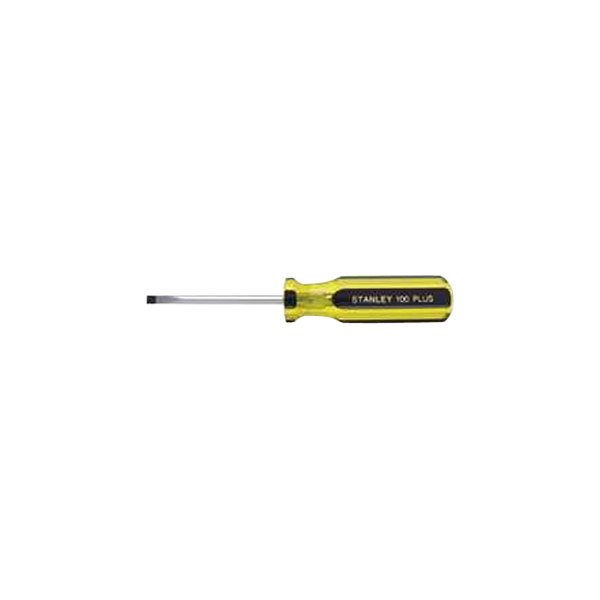 Stanley Tools® - 100 Plus™ 3/16" x 3" Dipped Handle Slotted Screwdriver