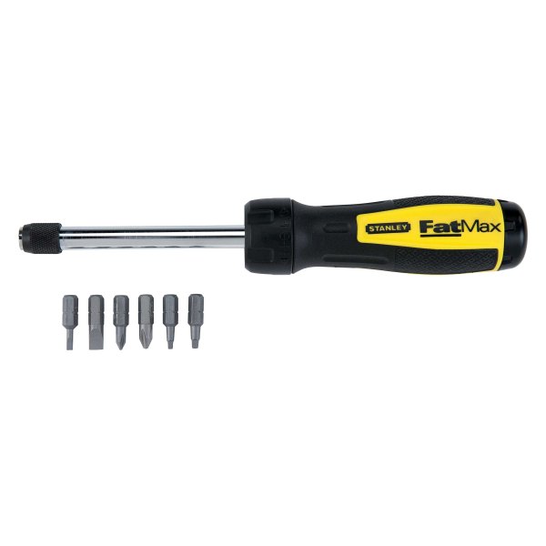 Stanley Tools® - Fatmax™ 7-piece Multi Material Handle Ratcheting Magnetic Multi-Bit Screwdriver Kit