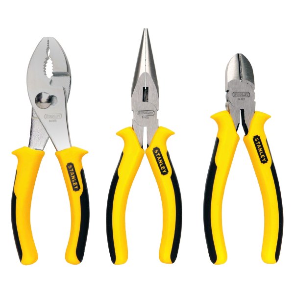 Stanley Tools® - 3-piece 6" Multi-Material Handle Mixed Pliers Set