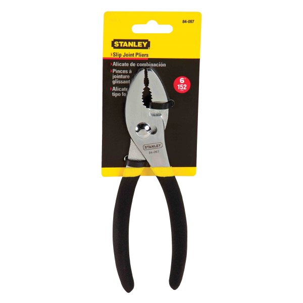 Stanley Tools® - 6" Dipped Handle Round Nose Slip Joint Pliers