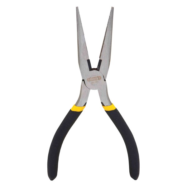 Stanley Tools® - 6-7/8" Box Joint Straight Jaws Dipped Handle Cutting Needle Nose Pliers