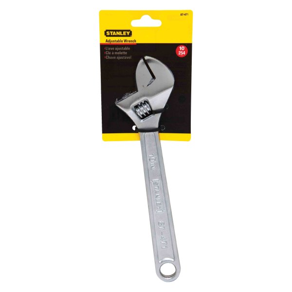 Stanley Tools® - 1-1/8" x 10" OAL Plain Handle Adjustable Wrench