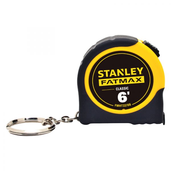 Stanley Tools® - FATMAX Classic™ 6' SAE Yellow/Black Keychain Measuring Tape