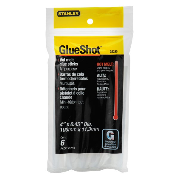 Stanley Tools® - 7/16" x 4" Clear Hot Melt Glue Stick