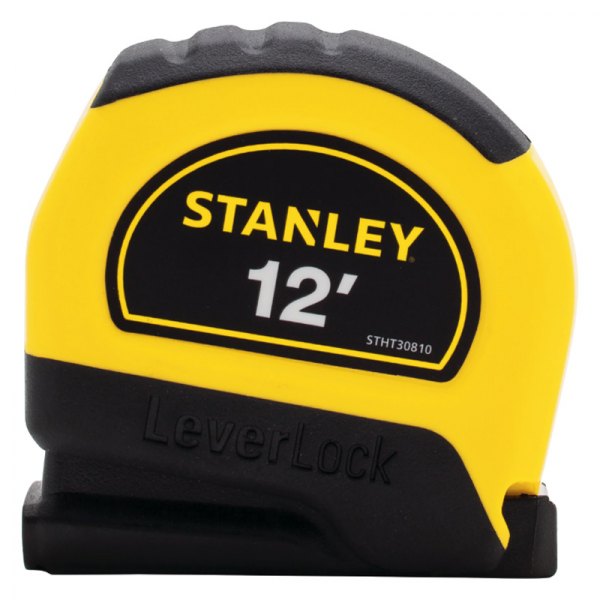 Stanley Tools® - LEVERLOCK™ 12' SAE Yellow/Black Auto-Lock Measuring Tape