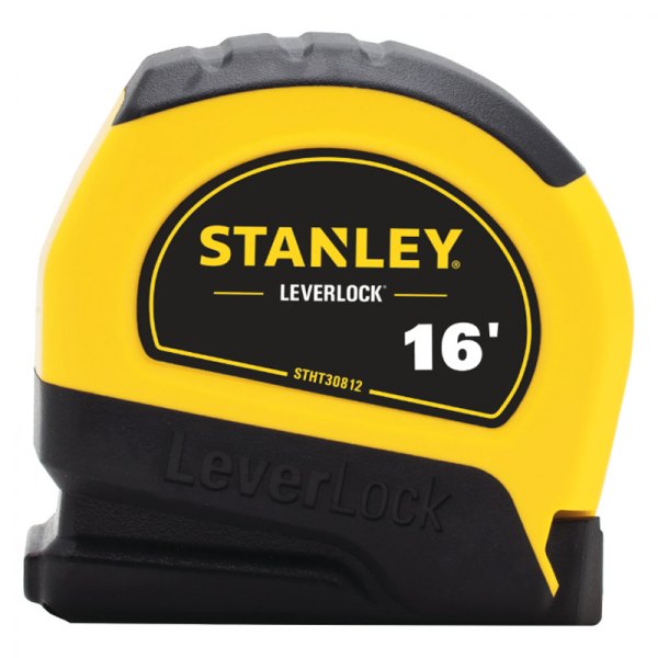 Stanley Tools® - LEVERLOCK™ 16' SAE Yellow/Black Auto-Lock Measuring Tape