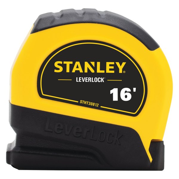Stanley Tools® - LEVERLOCK™ 16' SAE Yellow/Black Auto-Lock Measuring Tape