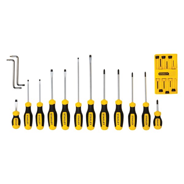 Stanley Tools® - 20-piece Multi Material Handle Phillips/Slotted Mixed Screwdriver Set