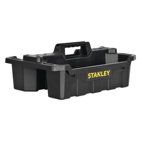 Stanley Tools® - Plastic Portable Black Storage Portable Tool Box with Tray (13.2" W x 7.7" H)