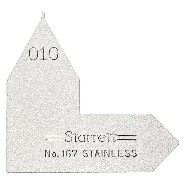 Starrett® - 167 Series™ 0.010" SAE Stainless Steel Radius Gauge