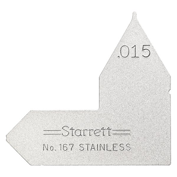 Starrett® - 167 Series™ 0.015" SAE Stainless Steel Radius Gauge