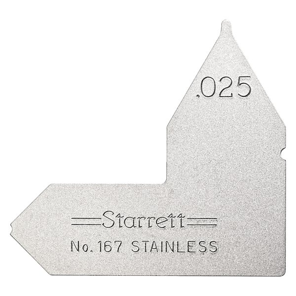 Starrett® - 167 Series™ 0.025" SAE Stainless Steel Radius Gauge