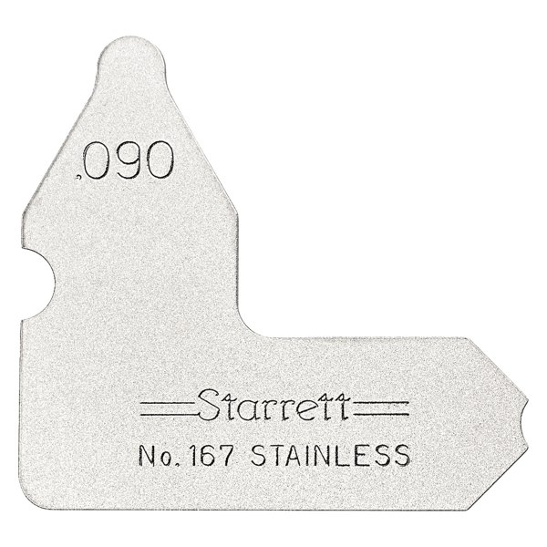 Starrett® - 167 Series™ 0.090" SAE Stainless Steel Radius Gauge