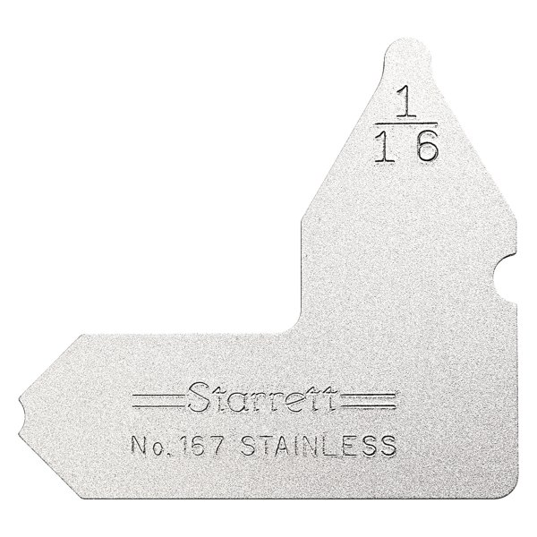 Starrett® - 167 Series™ 1/16" SAE Stainless Steel Radius Gauge 