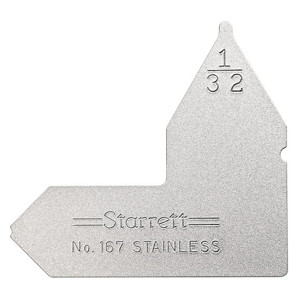Starrett® - 167 Series™ 1/32" SAE Stainless Steel Radius Gauge 