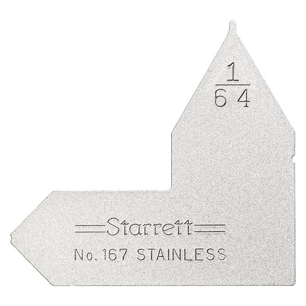 Starrett® - 167 Series™ 1/64" SAE Stainless Steel Radius Gauge 