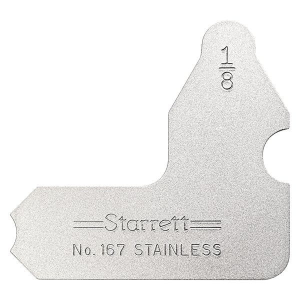 Starrett® - 167 Series™ 1/8" SAE Stainless Steel Radius Gauge 