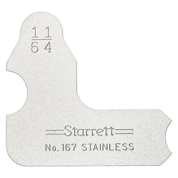 Starrett® - 167 Series™ 11/64" SAE Stainless Steel Radius Gauge 