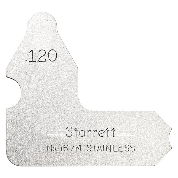 Starrett® - 167 Series™ 0.120" SAE Stainless Steel Radius Gauge