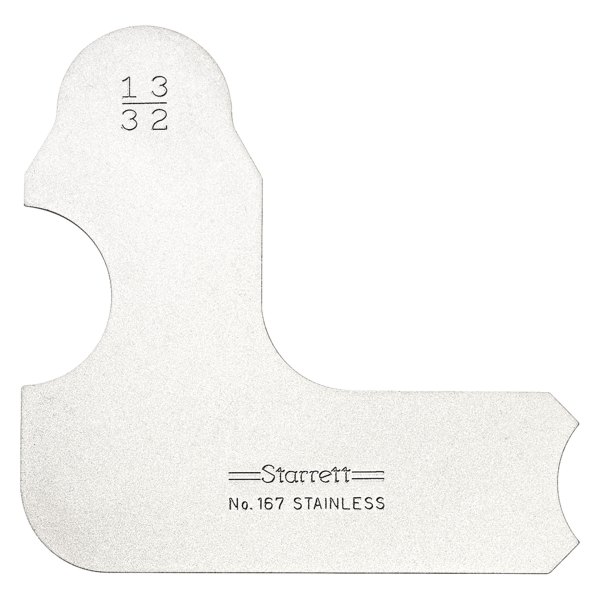 Starrett® - 167 Series™ 13/32" SAE Stainless Steel Radius Gauge 