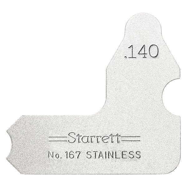 Starrett® - 167 Series™ 0.140" SAE Stainless Steel Radius Gauge
