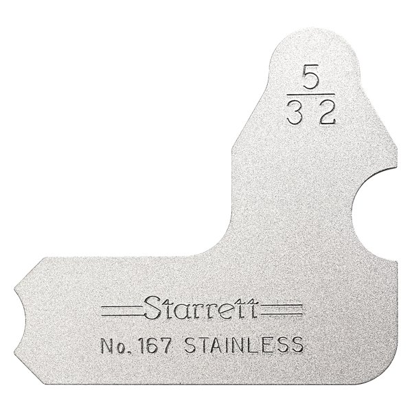 Starrett® - 167 Series™ 5/32" SAE Stainless Steel Radius Gauge 