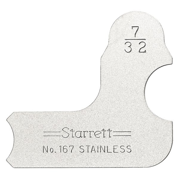 Starrett® - 167 Series™ 7/32" SAE Stainless Steel Radius Gauge 