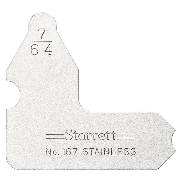 Starrett® - 167 Series™ 7/64" SAE Stainless Steel Radius Gauge 