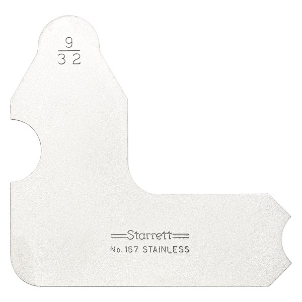 Starrett® - 167 Series™ 9/32" SAE Stainless Steel Radius Gauge 