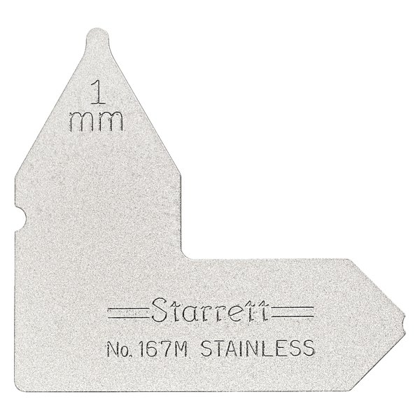 Starrett® - 167 Series™ 1 mm Metric Stainless Steel Radius Gauge