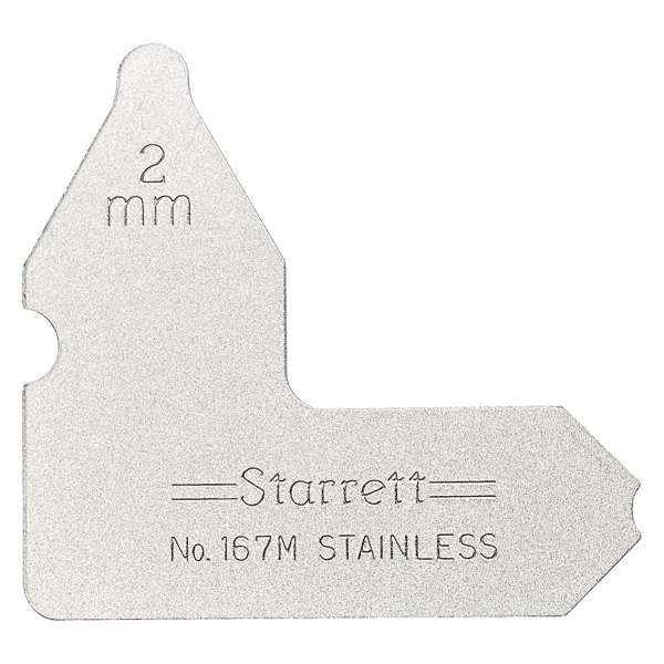 Starrett® - 167 Series™ 2 mm Metric Stainless Steel Radius Gauge