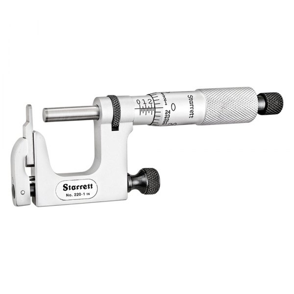 Starrett® - 220 Series™ 0 to 1" SAE Mechanical Mul-T-Anvil Outside Micrometer