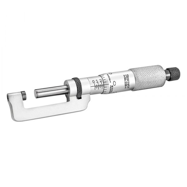 Starrett® - 228 Series™ 0 to 1" SAE Mechanical Hub Outside Micrometer