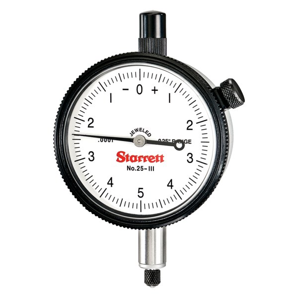 Starrett® - 25 Series™ 0 to 0.025" SAE Dial Indicator