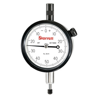 Starrett® - 25 Series™ 0 to 0.25" SAE Dial Indicator