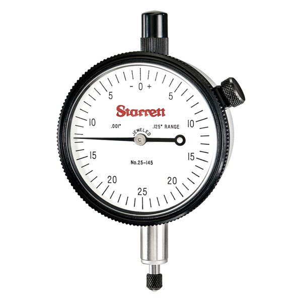 Starrett® - 25 Series™ 0 to 0.125" SAE Dial Indicator