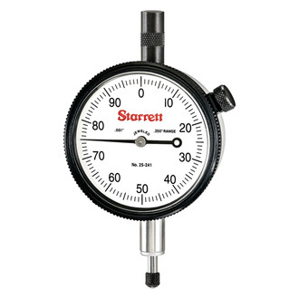 Starrett® - 25 Series™ 0 to 0.25" SAE Dial Indicator