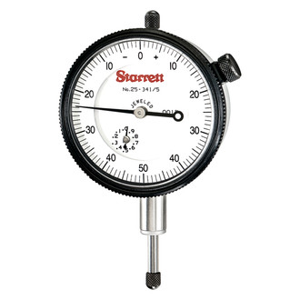 Starrett® - 25 Series™ 0 to 0.5" SAE Dial Indicator