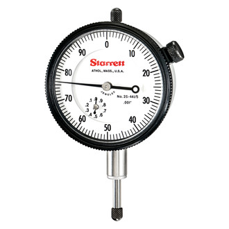 Starrett® - 25 Series™ 0 to 0.5" SAE Dial Indicator