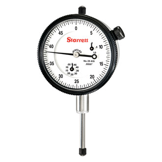Starrett® - 25 Series™ 0 to 1" SAE Dial Indicator