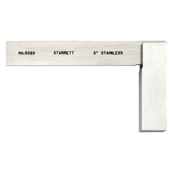 Starrett® - 3" Stainless Steel Flat Square