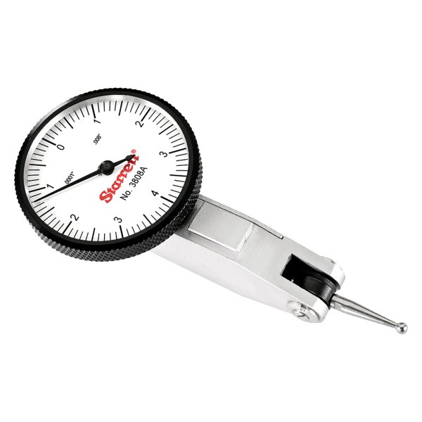 Starrett® - 3808 Series™ 0 to 0.008" SAE Dial Test Indicator with Dovetail Mount
