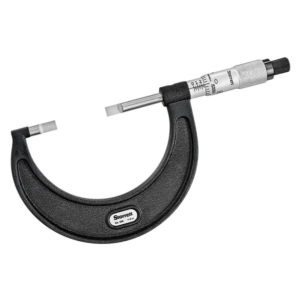 Starrett® - 486 Series™ 1 to 2" SAE Mechanical Outside Blade Type Micrometer