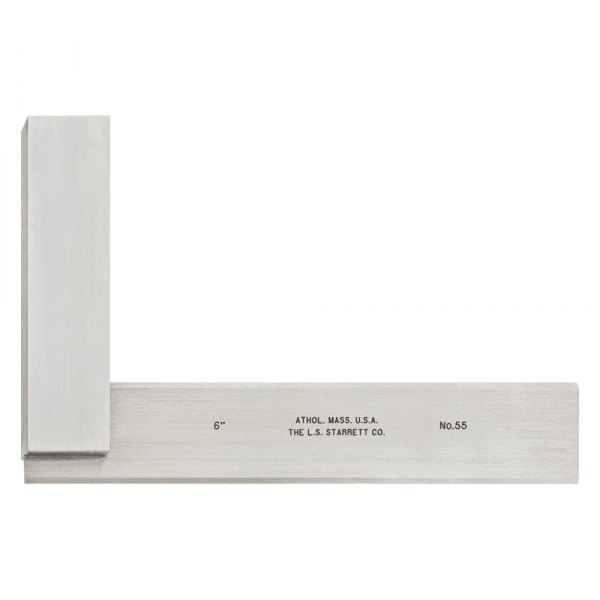 Starrett® - 6" Steel Master Precision Flat Square with Beveled Edges