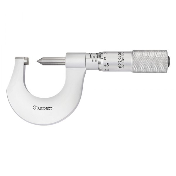 Starrett® - 575 Series™ 0 to 25 mm Metric Mechanical Screw Thread Outside Micrometer