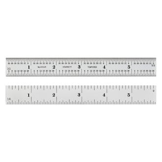 Starrett® - 6" SAE 4R Spring-Tempered Steel Ruler