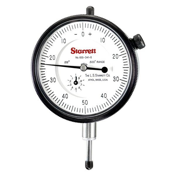 Starrett® - 655 Series™ 0 to 0.5" SAE Dial Indicator 