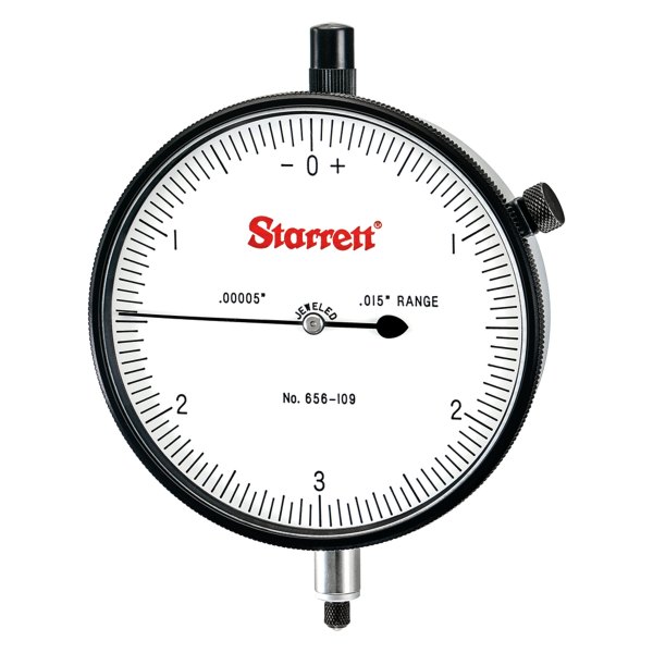 Starrett® - 656 Series™ 0 to 0.015" SAE Dial Indicator