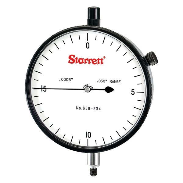 Starrett® - 656 Series™ 0 to 0.05" SAE Dial Indicator